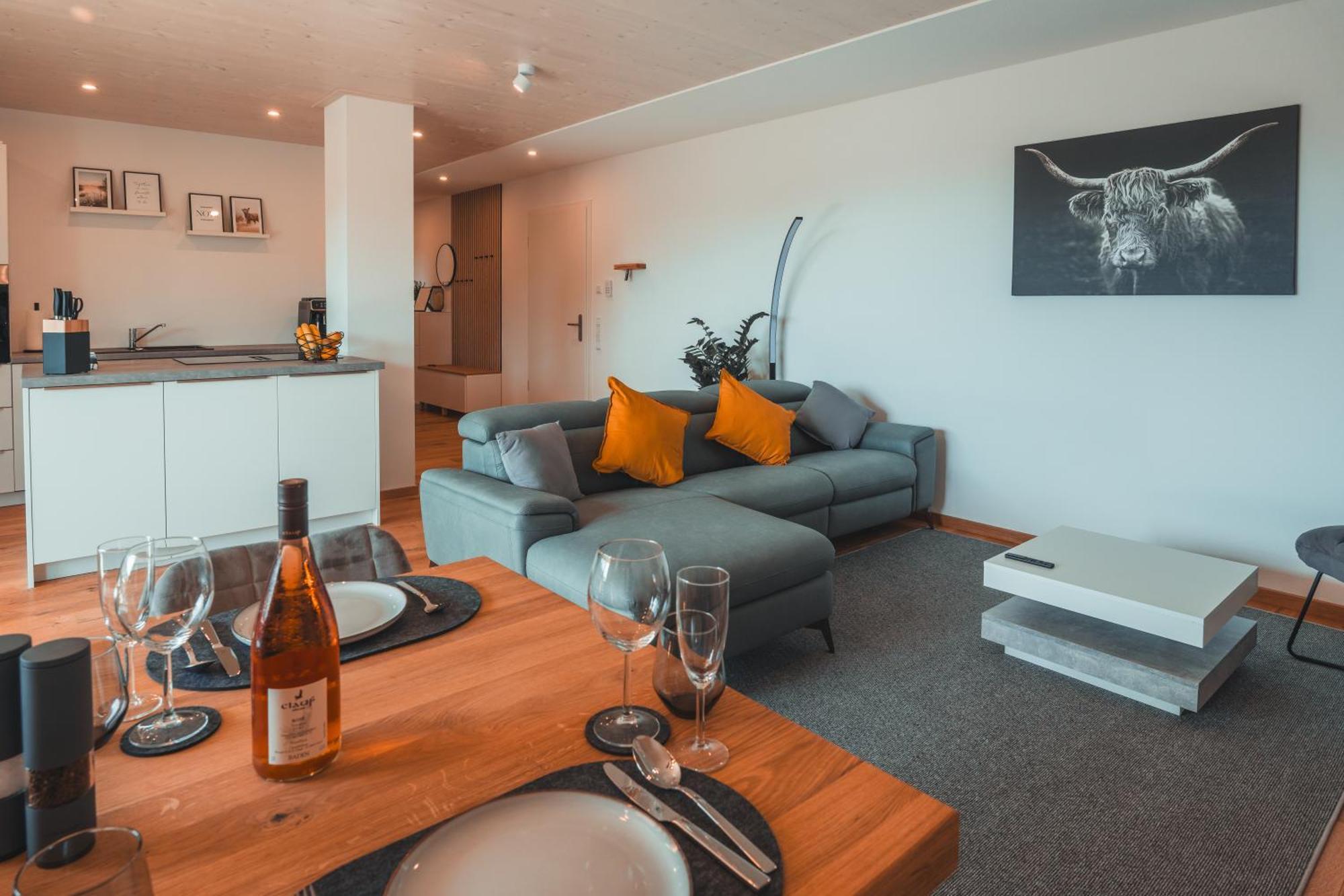אולינגן בירקנדורף Ferienwohnung Steinablick Mit Grossem Balkon & Garage מראה חיצוני תמונה